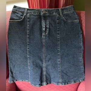 Mavi Jean Skirt Knee Length size L